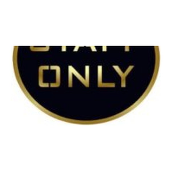 Staff Only Sinage Board